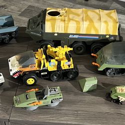 Vtg 1980’s G.I. Joe Vehicles Lot for Parts/Repair