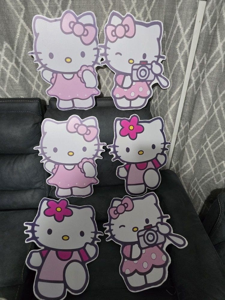 Hello Kitty Yard Signs