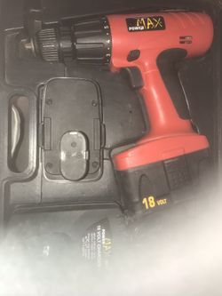 Power Max 18 volts Cordless Drill