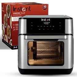 10QT , 7-in-1 Functions with EvenCrisp Technology that Crisps, Broils, Bakes, Roasts, Dehydrates, Reheats & Rotisseries, Includes over 100 In-App Reci