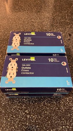 Brand new Leviton Outlet 10 pack