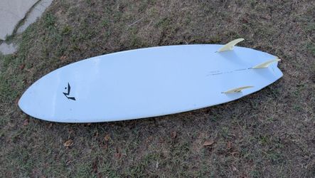 Rusty 6'6 surfboard fish
