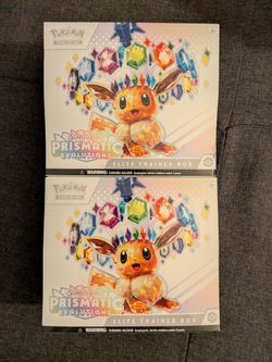 2x pokémon trading card game TCG Scarlet and violet prismatic evolution elite trainer box ETB TGC
