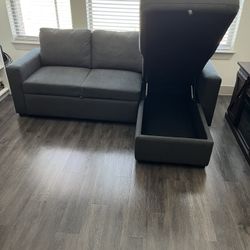 Convertible Sofa Sleeper With Right Arm Facing Storage Chaise - $800 OR BEST OFFER 