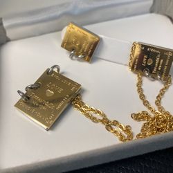 Earrings And  Necklace Set new In A Gift Box . We Ship ! Check All My Other Items In OfferUp!