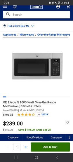 GE Microwave 