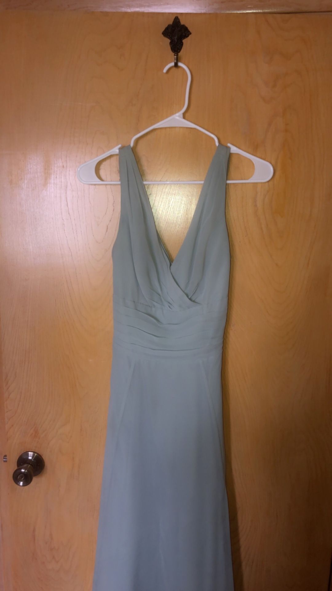 Turquoise Long Simple Dress