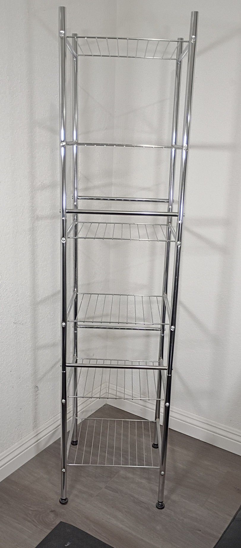 6 Tier Metal Rack 57" H x 13.5"W x 13.5 D