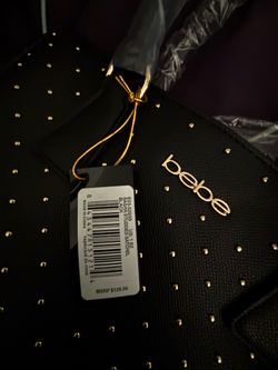 Bebe Sagan studded satchel black