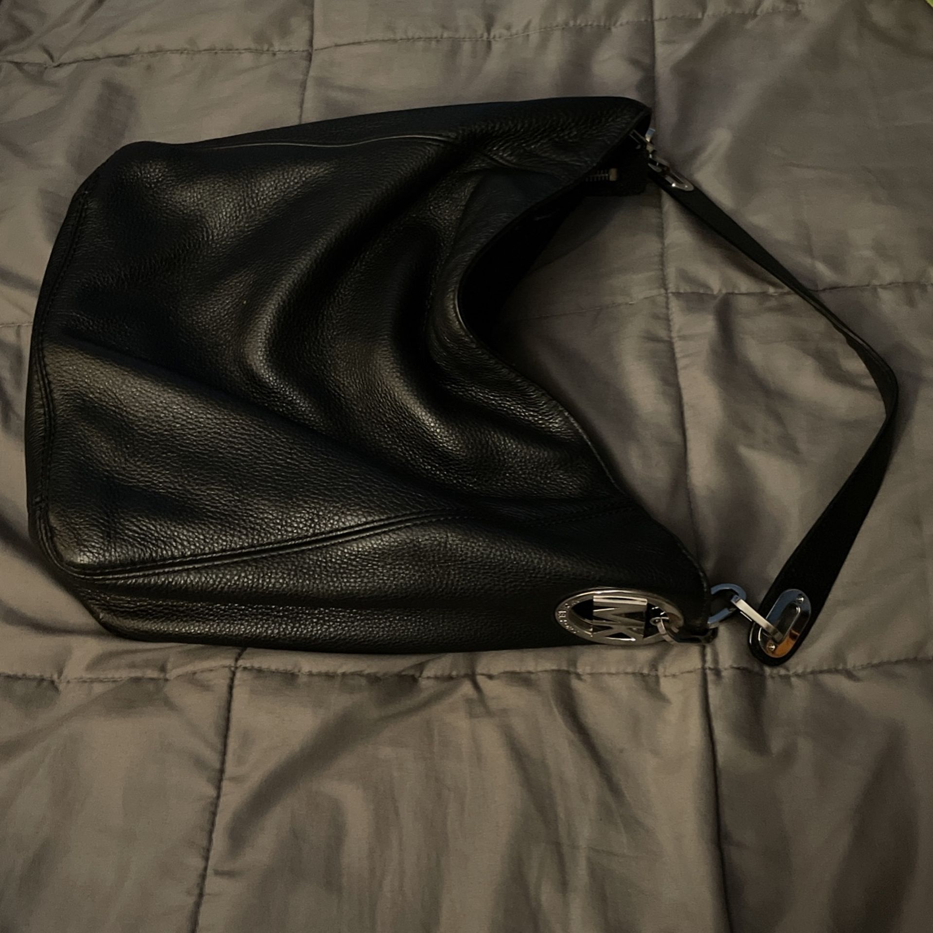 Michael Kors Black Leather Purse