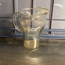 Vintage Glass Coca Cola/Coke Pitcher (white)