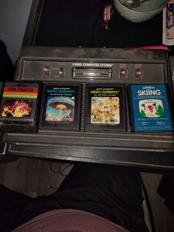 Atari 2600 Console with 12 Game Cartridges and Accessories