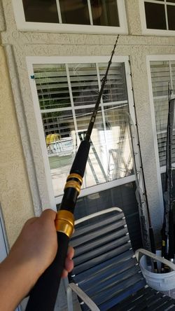 Casting graphite rod 7 ft long 8 to 12 pound