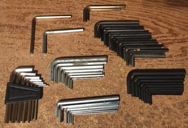 LOT OF 51 ALAN WRENCHES SOME CRAFTSMAN 1/16 - 1/4 L WRENCHES