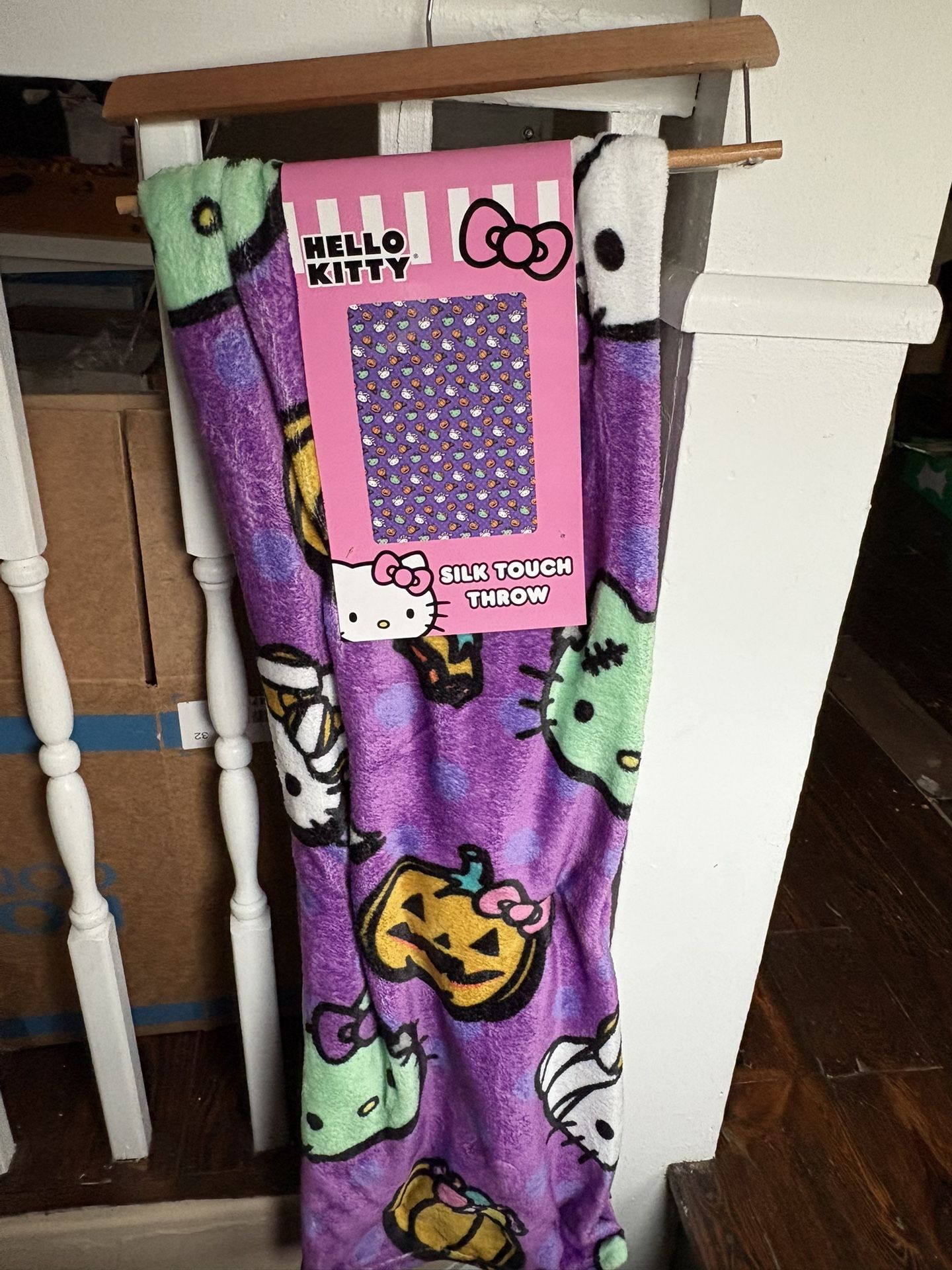 Zombie hello kitty blanket