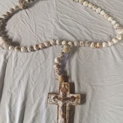 Trinity Clay Rosary Beads