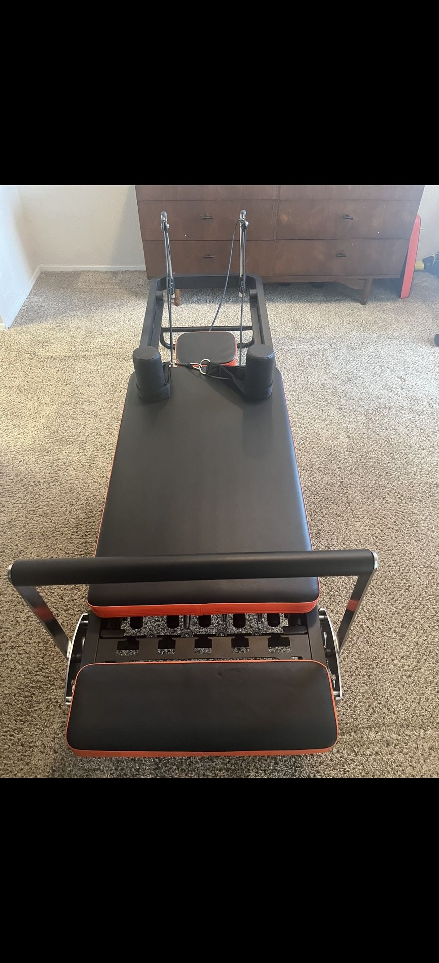 Pilates Reformer Machine with Jump Board and Resistance bands with several options.