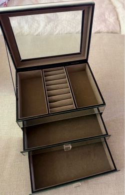 Z-Gallerie Mirrored Jewelry Box with Drawers