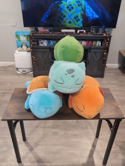 Set of three starter  Pokemon Sleeping Plush 🧸
