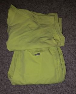 Title:** 2 Sets of FIGS Scrubs + 3 Pants (Medium) – $150