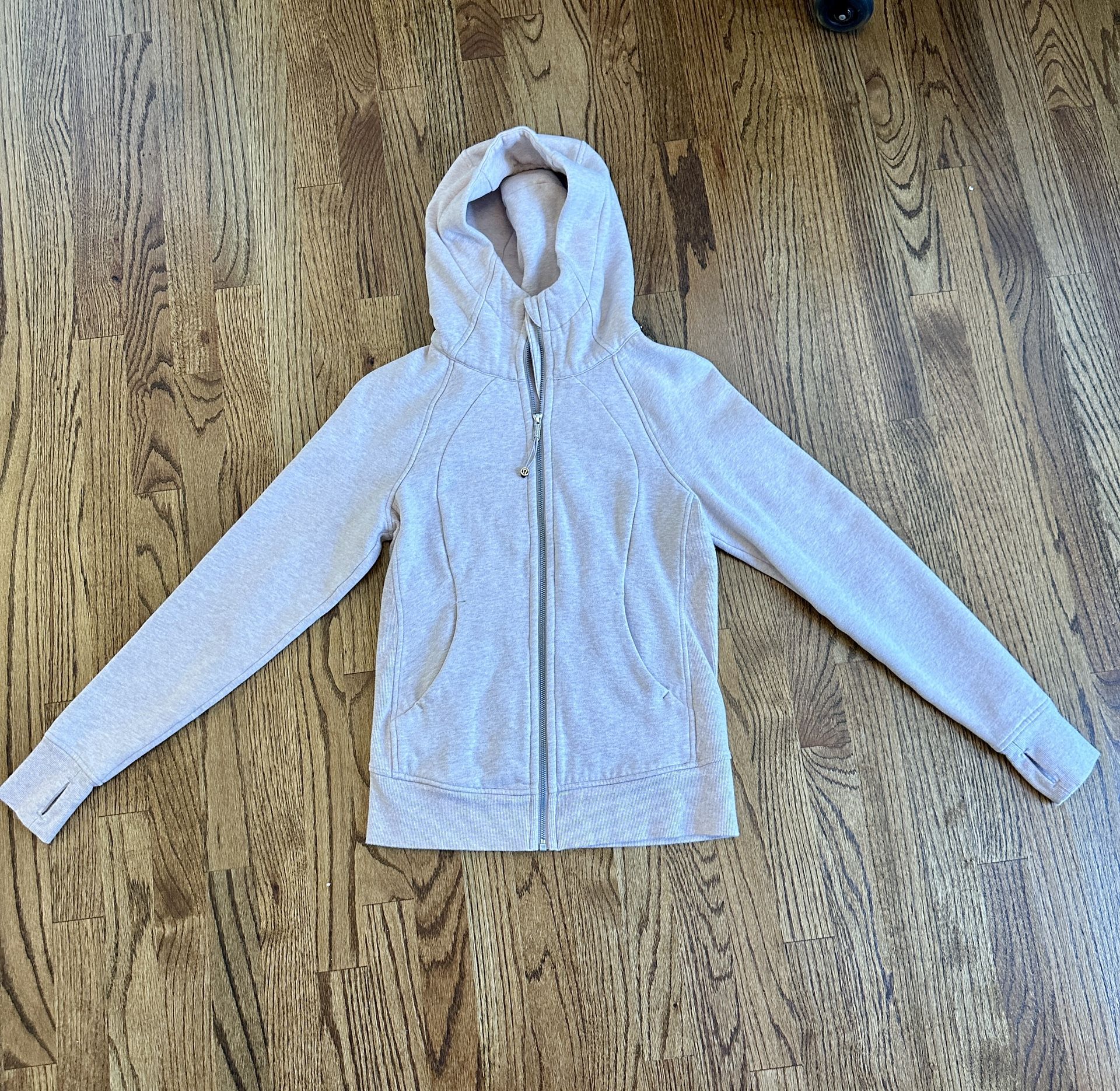 Lululemon Size 6 Pink Zip Up Jacket Hoodie