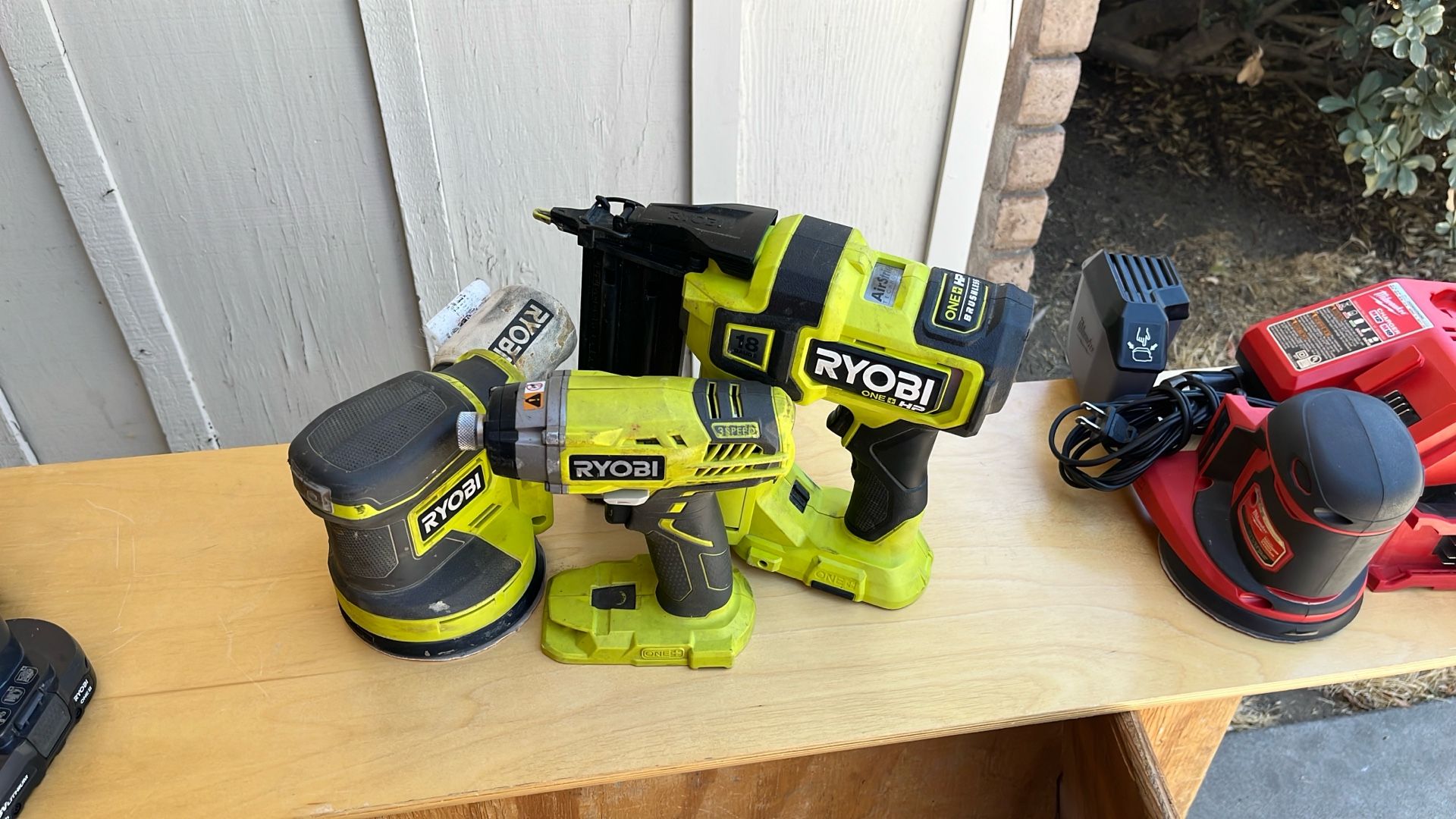 RYOBI 18ga NAILER IMPACT AND SANDER $200 All