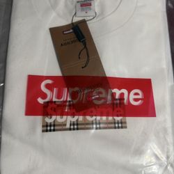 Supreme X Burberry Box Logo T