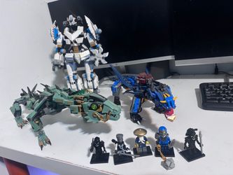 LEGO NINJAGO Authentic Mega Lot - Mech, Dragons, w/ Minifigures