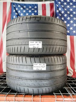 🎁 2 USED TIRES 305/30ZR20 MICHELIN PILOT SPORT 4S MAX PERFORMANCE SUMMER 3053020