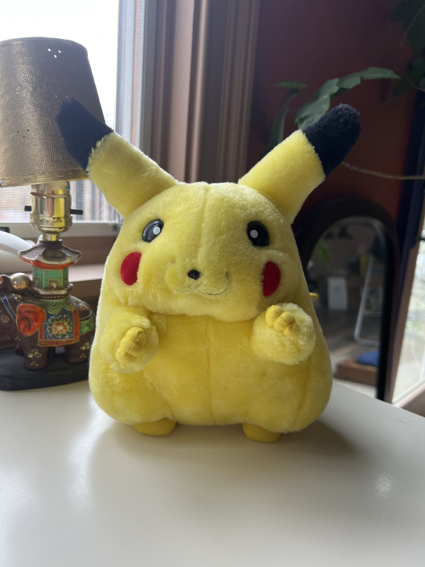 Pokémon Pikachu Plush 9” Fat Stuffed Plush Vintage No Tag