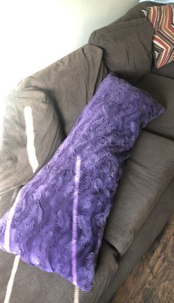 Purple body pillow rewashable cover