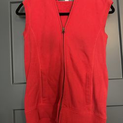 Red Vest With Faux Fur Hood - Old Navy X-Small