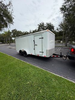 Trailer 7x16 "2005" used, but in excellent condition, pulls amazing no leaks over 6ft height clean title in hand ✋️ READ DESCRIPTION, FIRST LEA PRIMER