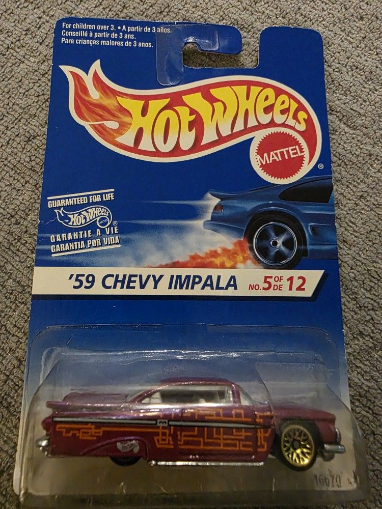 1997 Hot Wheels First Editions '59 Chevy Impala die-cast car
