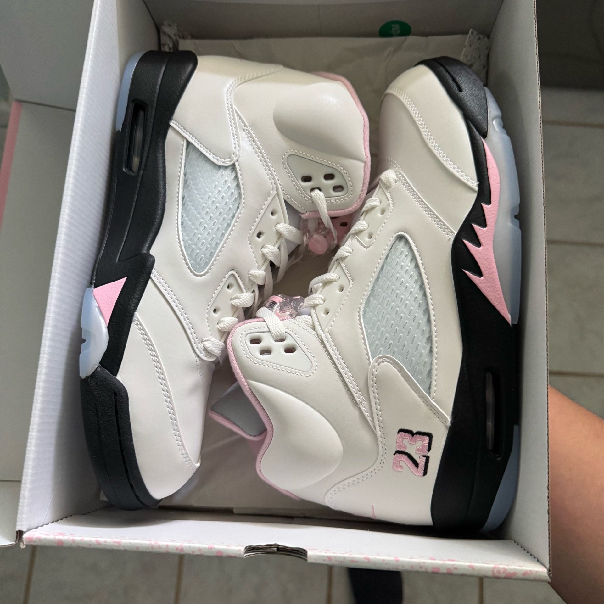 Size 10 Jordan 5 Soft Pink Brand New