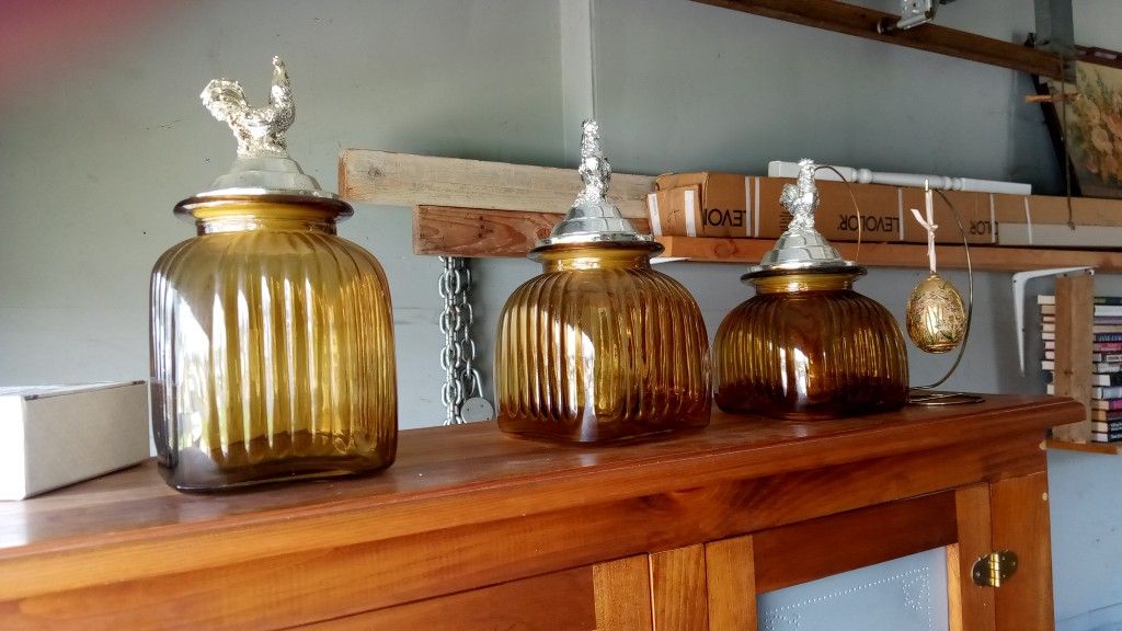 Vintage Glass Canisters