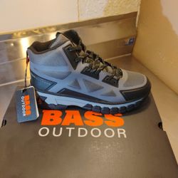 NIB BASS OUTDOOR Peak Seamless Hiking Boots Size 7 GARGOYLE  Mid Boot