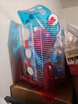 Mouse/hamster Cage & Rolling Ball Comes With Demon Mouse
