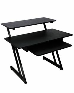 On-Stage WS7500 Series Wood Workstation Black