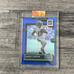 2022 Panini Optic Rated Rookie Blue Garrett Wilson /179