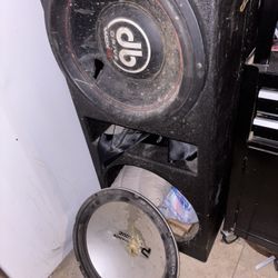 Speaker box with speaker