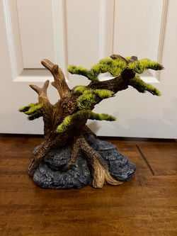 Bonsai Tree & Rocks Aquarium Reptile Ornament  **LARGE**