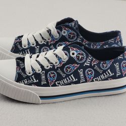 Tennessee Titans Forever Collectibles FOCO NFL Low Top Canvas Shoes Women's 6