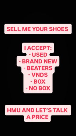 SELL ME YOUR SHOES