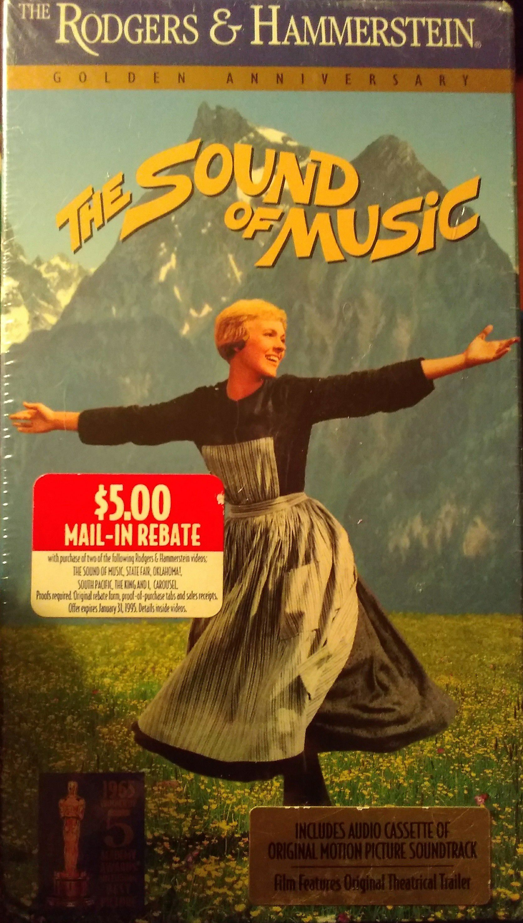 The Sound of Music VHS plus Cassette Soundtrack Sealed