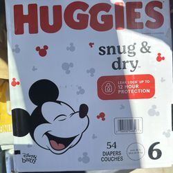 Huggies Snug And Dry Size 6. PUO. $20FIRM