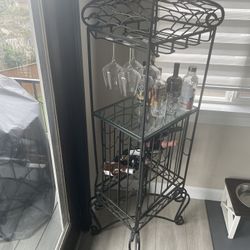 Wrought Iron wine Rack 