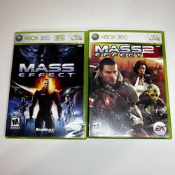 Mass Effect 1 & 2 Bundle Microsoft Xbox 360, TESTED & WORKING! 
