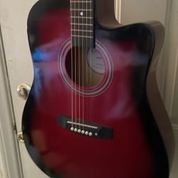 red guitar