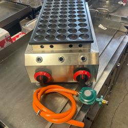 máquina Para Mini Pancakes De 50 Piezas De Gas Propano